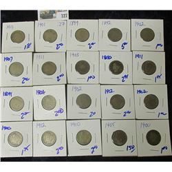 (20) V NICKELS ALL FOR ONE MONEY