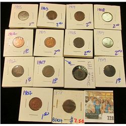 (14) INDIAN HEAD CENTS INCLUDES BETTER DATE 1878