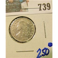 1830 BUST DIME WITH FULL LIBERTY & FULL RIMS