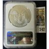 Image 2 : 2014 AMERICAN SILVER EAGLE EARLY RELEASE GRADED MS 70 BY NGC