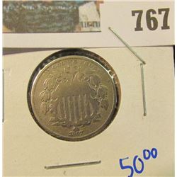 1867 SHIELD NICKEL