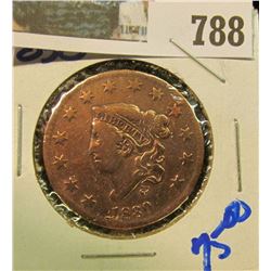 1830 CORONET HEAD LARGE CENT