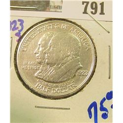 1923-S MONROE DOCTRINE COMMEMORATIVE SILVER HALF DOLLAR