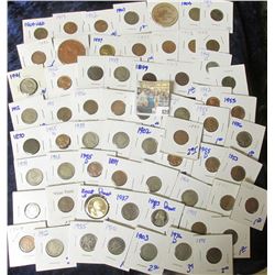 HODGEPODGE LOT INCLUDES PROOF SACAGAWEA DOLLAR, INDIAN HEAD CENTS, BUFFALO NICKELS, V NICKELS, COPPE