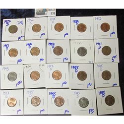 1922-D WHEAT CENT PLUS 20 WHEAT CENTS .  THERE ARE SOME NICE STEEL CENTS & SOME BRIGHT RED WHEAT CEN