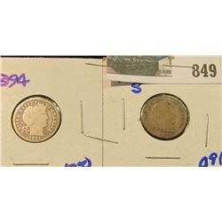 1894 & 1914-S BARBER DIMES