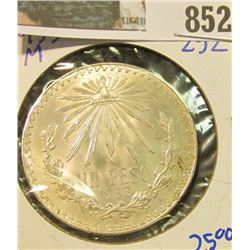 1933-M SILVER MEXICAN ONE PESO COIN
