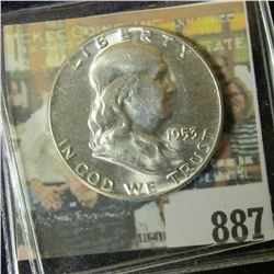 1953 P Gem BU Franklin Half Dollar.