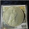 Image 2 : 1927 D U.S. Peace Silver Dollar, AU.