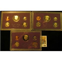 978 _ 1984 S, 86 S & 1987 S U.S. Proof Sets, original as issued.
