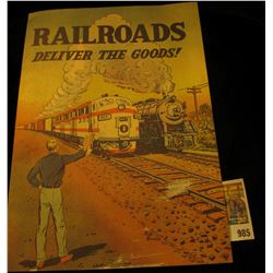 985 _ Old Comic Book printed by the "Association of American Railroads, Transportation Building, Was