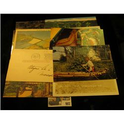 987 _ (11) early 1900 era Post Cards relating to South Dakota; & 1914 era card "Treasury Department 