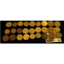 992 _ (20) Old German Coins in manilla envelopes dating back to the 1870s.