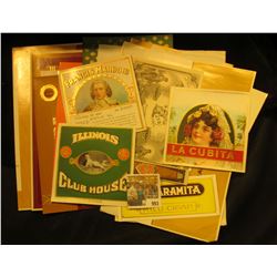 993 _ (20) different Old Cigar Box labels in excellent condition dating back to the early 1900s. Ver