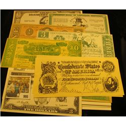 995 _ "Harkin for President" VHS tape; (9) pcs. "Murray's Antiques" $2 Advertising Notes; pair of $1