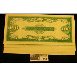 998 _ $1, $5, $10, $20, $50, & $100 "For Motion Picture Uses Only" Movie Scrip. All Crisp uncirculat