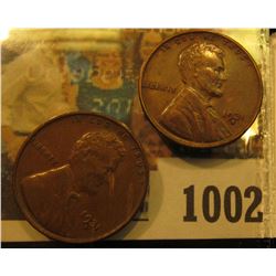 1002 _ Pair of 1931 D Lincoln Cents, both Brown uncirculated.