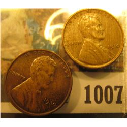 1007 _ Pair of 1930 P Lincoln Cents, both Brown Almost Uncirculated.
