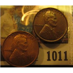 1011 _ Pair of 1930 D Lincoln Cents, one is Brown Unc & the other Red Unc.
