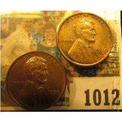 1012 _ Pair of 1930 D Lincoln Cents, both Brown AU to Unc.
