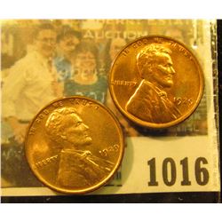 1016 _ Pair of 1929 D Lincoln Cents, both Brilliant Red Uncirculated.