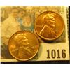 Image 1 : 1016 _ Pair of 1929 D Lincoln Cents, both Brilliant Red Uncirculated.