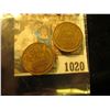 Image 2 : 1020 _ Pair of 1927 P Lincoln Cents, both Brown Uncirculated.