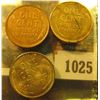 Image 2 : 1025 _ 1927 D Cent, VF; & a pair of 1929 P Cents, mostly Red Almost Uncirculated.