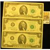 Image 1 : 1026 _ (3) Consecutive Serial Number Two Dollar Series 1976 Federal Reserve Notes, all Crisp Uncircu