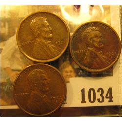 1034 _ (2) 1921 S VF & 22 D VF Lincoln Cents.