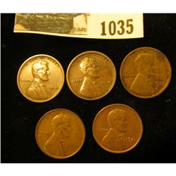 1035 _ (2) 1919 S EF, (2) 20 P AU, & 20 S VF Lincoln Cents.