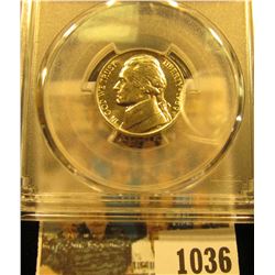 1036 _ 1989 P Jefferson Nickel PCGS slabbed MS66FS.