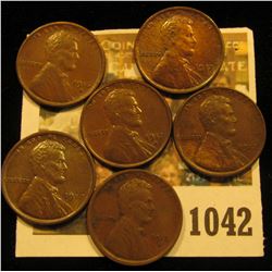 1042 _ (2) 1916 D EF, (2) 17 P Brown Unc, & (2) 17 D EF Lincoln Cents.