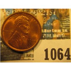 1064 _ 1909 P VDB Lincoln Cent, Red Gem BU.