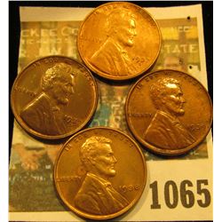 1065 _ (2) 1937 D AU, 38 P Unc, & 39 P Unc Lincoln Cents.