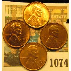 1074 _ 1935S AU, 37S BU, & (2) 39P BU Lincoln Cents.