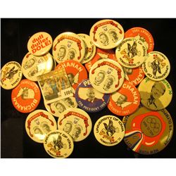 1084 _ (25) Old Political or University of Iowa Pin-backs.