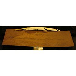 1089 _ Reproduction of the Declaration of Independence with a Quill Feather Pen.