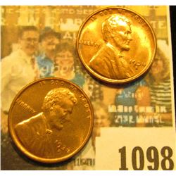 1098 _ Pair of 1936 S Lincoln Cents, Brilliant Red Uncirculated.