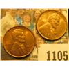 Image 1 : 1105 _ Pair of 1935 D Lincoln Cents, mostly Brilliant Red Uncirculated.
