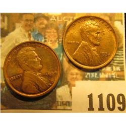 1109 _ Pair of 1934 P Lincoln Cents, both Brown Uncirculated.