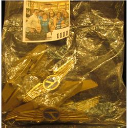 1111 _ Group of (10) Vintage Brand New Condition. Eastern Airlines Jr. Pilot, Kids Plastic Collectib