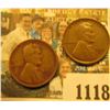 Image 1 : 1118 _ 1934 D Lincoln Cent, Brown AU & 33 D Fine.