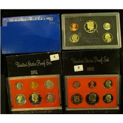 1138 _ 1981 S, 82 S, & 83 S U.S. Proof Sets. Original as issued.