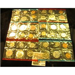 1154 _ 1968, 69, & 70 United States P & D Mint Sets, all in original cellophane, most in original en