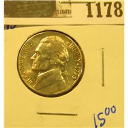 1178 _ 1943 D Blazing Beauty World War II Silver Jefferson Nickel.