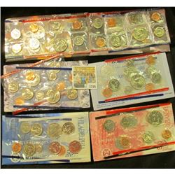 1216 _ 1995, 96 (no "W" Dime), 97, 98, & 99 U.S. Mint Sets. All original as issued. Red Book Value $