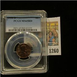 1260 _ 1958 D Lincoln Cent, PCGS slabbed MS65RD.