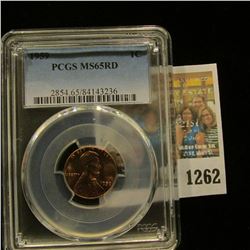 1262 _ 1959 P Lincoln Cent, PCGS slabbed MS65RD.