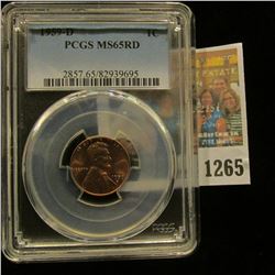 1265 _ 1959 D Lincoln Cent, PCGS slabbed MS65RD.